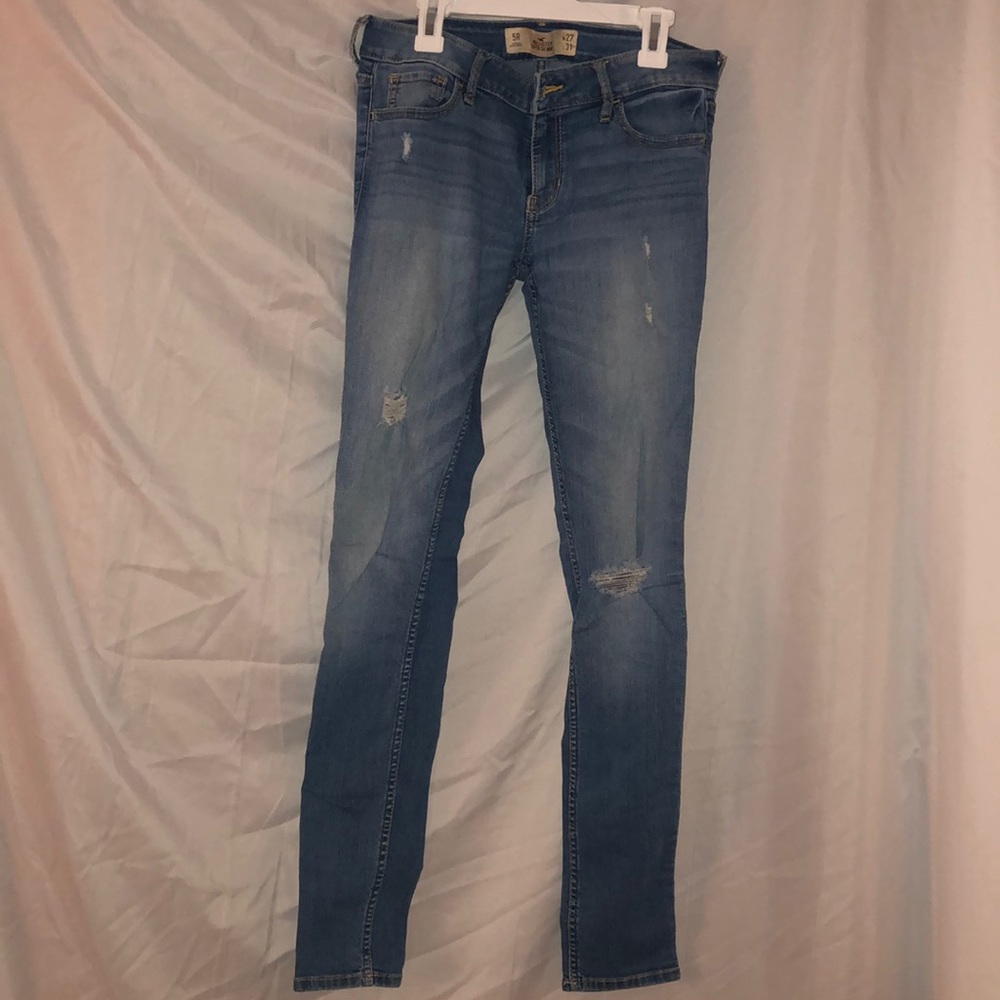 slightly ripped jeans!